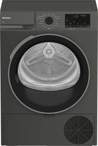 Blomberg LTA18321G 8kg Heat Pump Tumble Dryer - Graphite