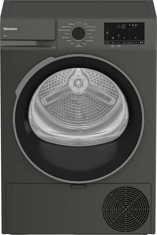 Blomberg LTA18321G 8kg Heat Pump Tumble Dryer - Graphite