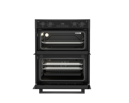 Blomberg ROTN9202DX 59.4cm Built-Under Electric Double Oven - Dark Steel