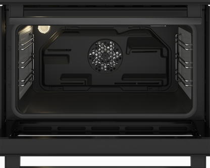 Blomberg ROTN9202DX 59.4cm Built-Under Electric Double Oven - Dark Steel