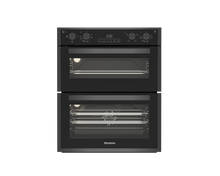Load image into Gallery viewer, Blomberg ROTN9202DX 59.4cm Built-Under Electric Double Oven - Dark Steel
