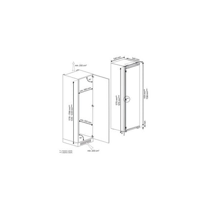 Blomberg SST4455VI Integrated Tall Larder Fridge 5 Year Guarantee