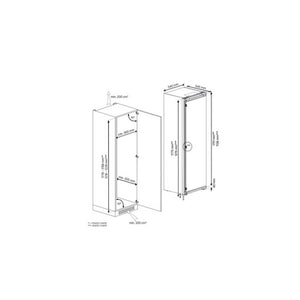 Blomberg SST4455VI Integrated Tall Larder Fridge 5 Year Guarantee