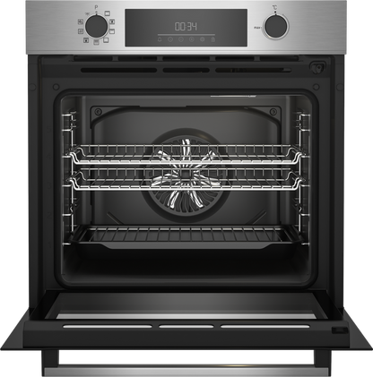 Beko AeroPerfect CIMY92XP 59.4cm Pyrolytic Built In Electric Single Oven - Stainless Steel