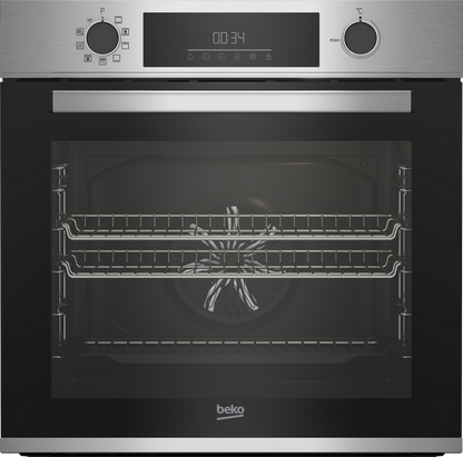 Beko AeroPerfect CIMY92XP 59.4cm Pyrolytic Built In Electric Single Oven - Stainless Steel