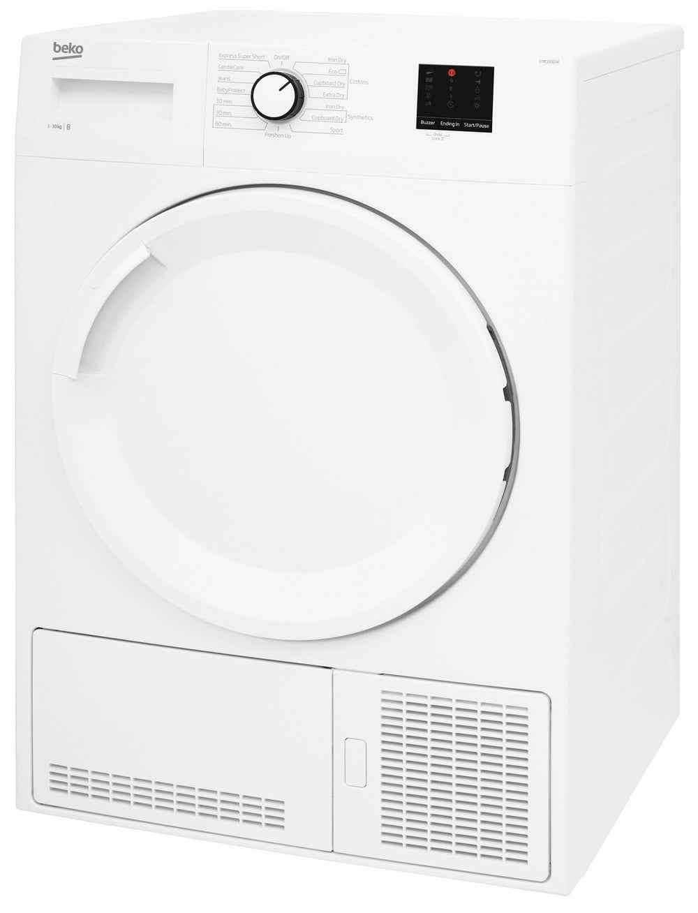 Beko DTBC10001W 10kg Condenser Tumble Dryer with Sensor Programmes - White