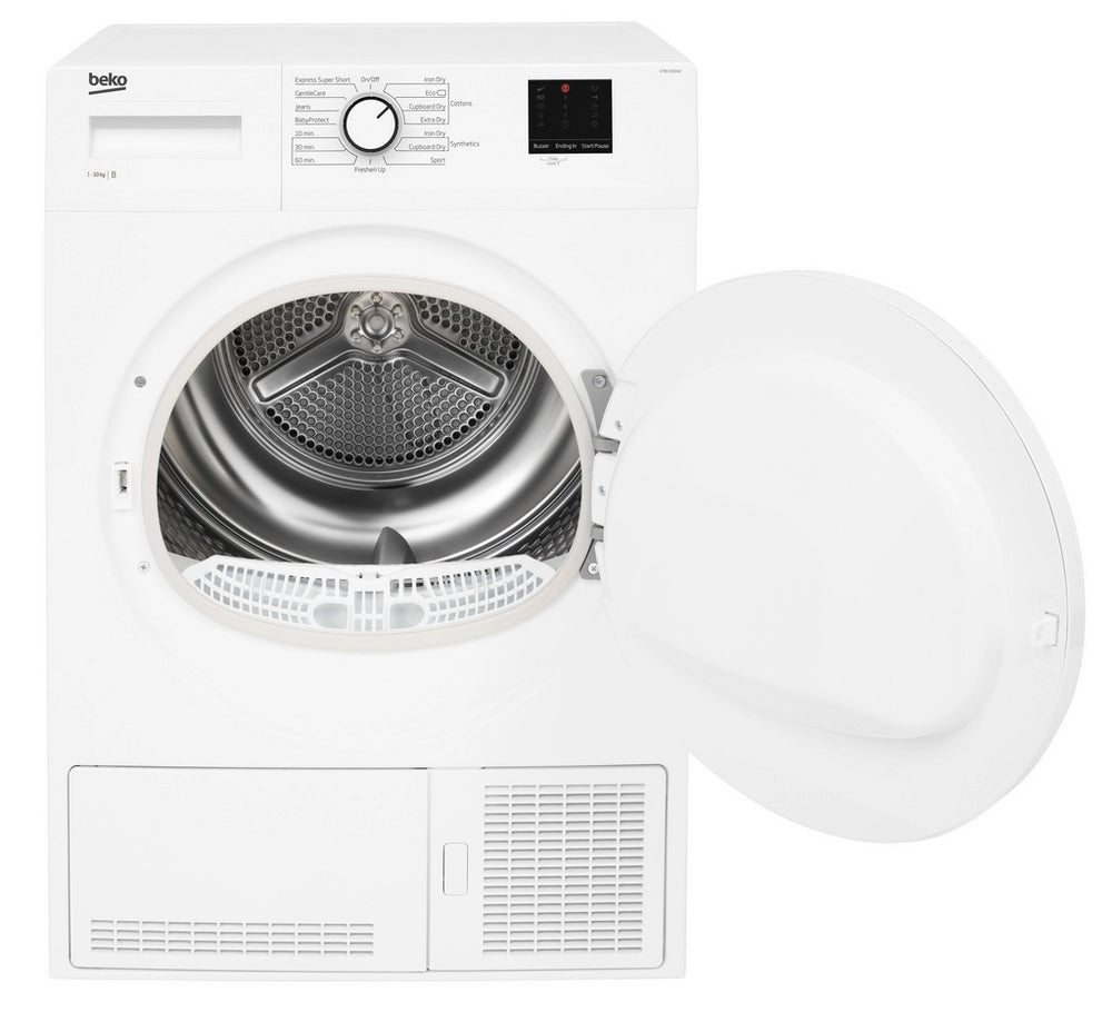 Beko DTBC10001W 10kg Condenser Tumble Dryer with Sensor Programmes - White