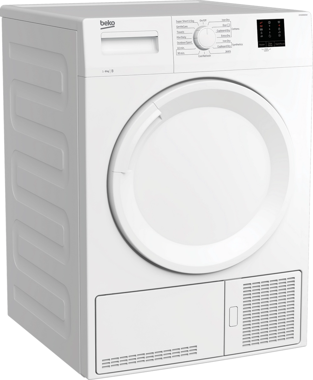 Beko DTKCE80021W 8kg Condenser Tumble Dryer with Sensor Programmes - White