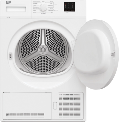 Beko DTKCE80021W 8kg Condenser Tumble Dryer with Sensor Programmes - White
