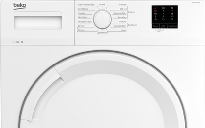 Beko DTKCE80021W 8kg Condenser Tumble Dryer with Sensor Programmes - White