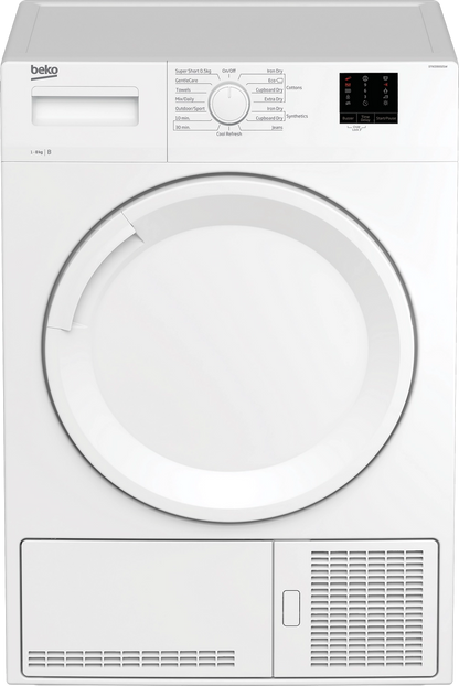 Beko DTKCE80021W 8kg Condenser Tumble Dryer with Sensor Programmes - White