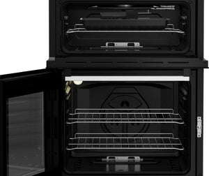 Beko EDG6231W 60cm Twin Cavity Gas Cooker with Enamel Hob - White