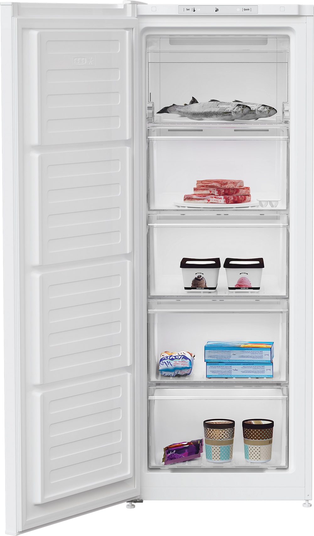 Beko FNE4545W Freestanding Tall Frost Free Freezer - White