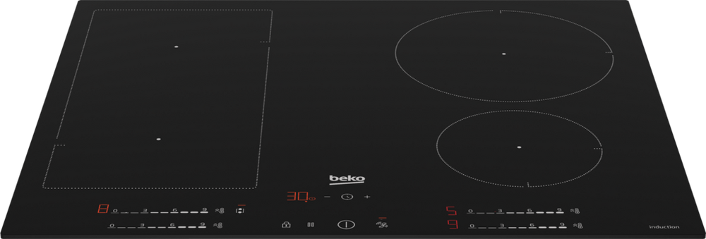 Beko HIIP64530UFT 59cm Electric Hob - Black