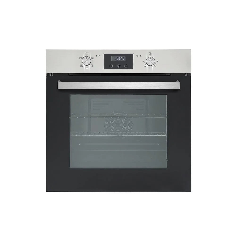 Teknix BITK264GSX, GAS 67L Oven, Clock, Stainless Steel
