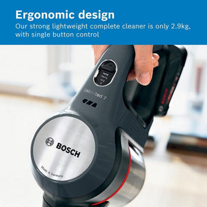 Bosch BCS711GB Unlimited 7 Cordless Vacuum Cleaner - 40 Minutes Run Time - Dark Granite