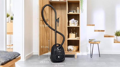 Bosch BGL38BA3GB Serie 4 ProEco 850W Bagged Cylinder Vacuum Cleaner - Black