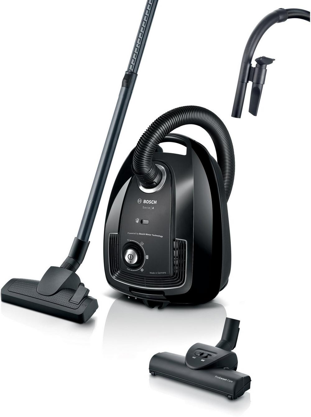 Bosch BGL38BA3GB Serie 4 ProEco 850W Bagged Cylinder Vacuum Cleaner - Black