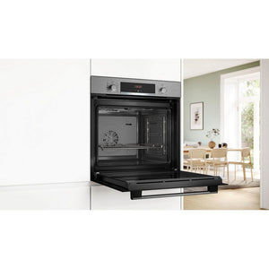 Bosch HQA534BS3B 59.4cm Built In Electric Single Oven - Stainless Steel