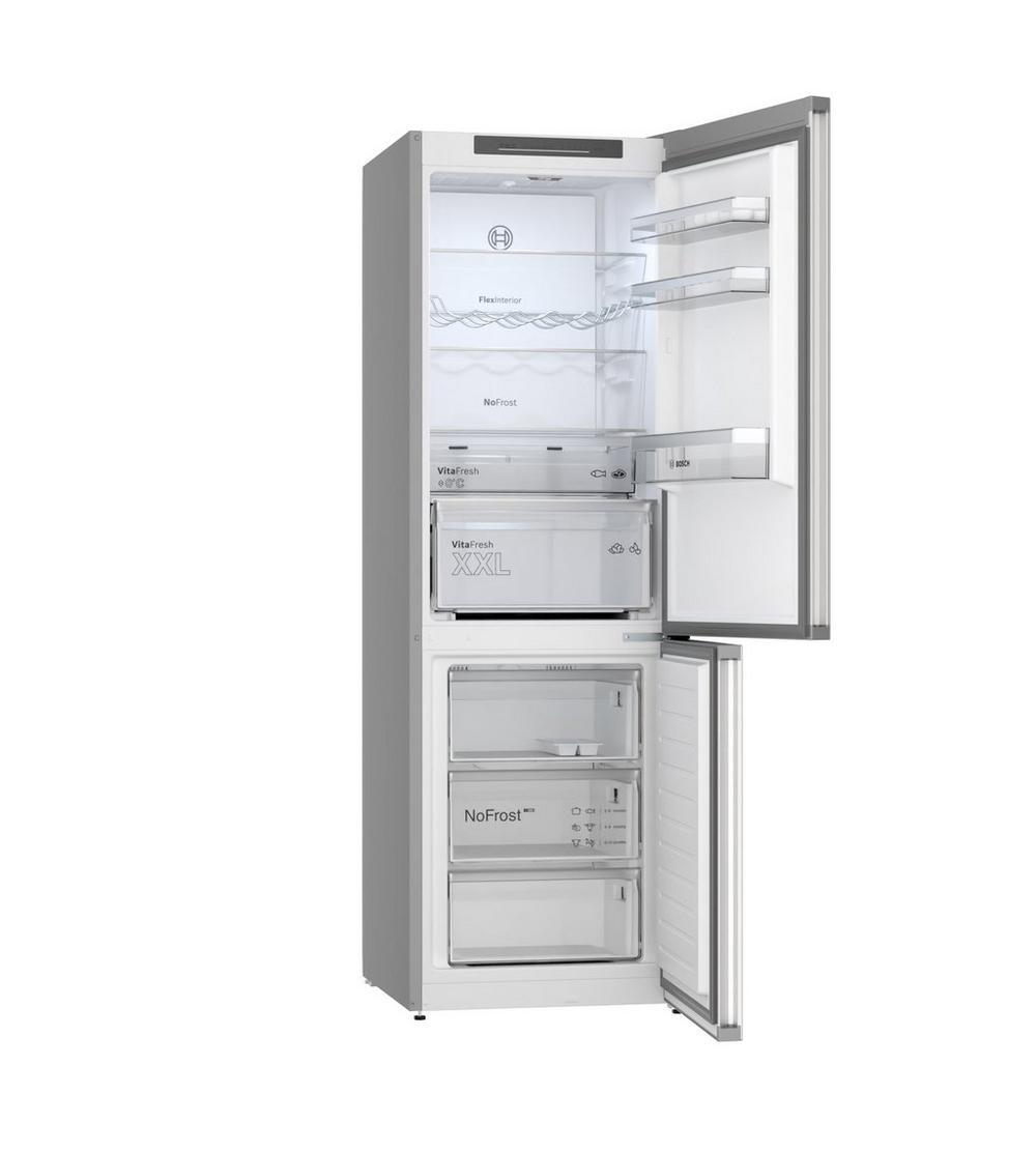 Bosch KGN362LDFG 60cm Fridge Freezer - Inox-look