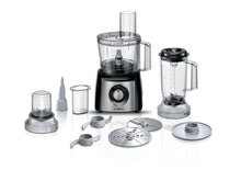 Load image into Gallery viewer, Bosch MCM3501MGB MultiTalent 3 Compact 800W Food Processor - Black &amp; Stainless Steel
