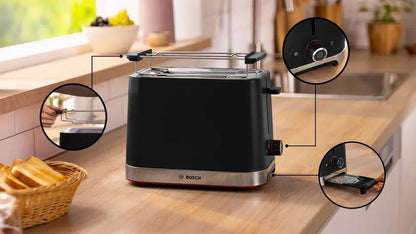 Bosch TAT4M223GB 2 Slice Toaster - Black