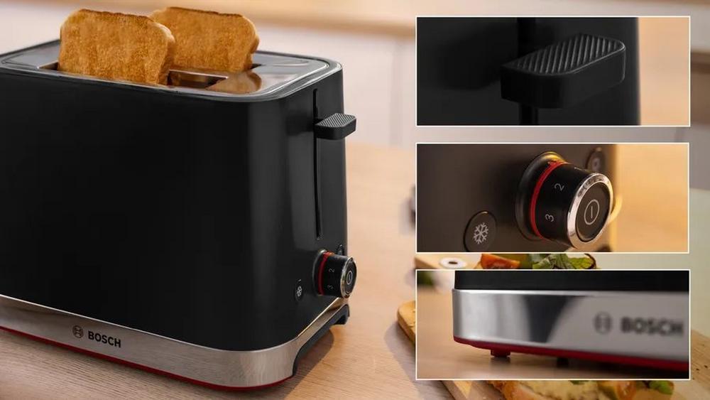 Bosch TAT4M223GB 2 Slice Toaster Black Tylers Gas Electrical