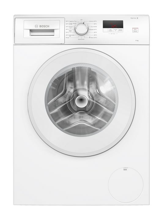 Bosch WGE03408GB 8kg 1400 Spin Washing Machine - White