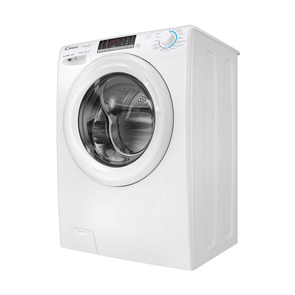 Candy CSO686TWM6-80 Smart Pro Inverter 8kg, 1600 Spin Washing Machine - White