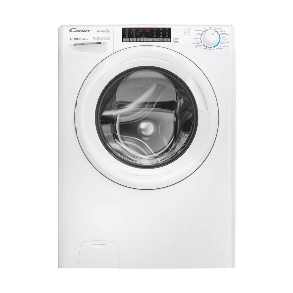 Candy CSO686TWM6-80 Smart Pro Inverter 8kg, 1600 Spin Washing Machine - White