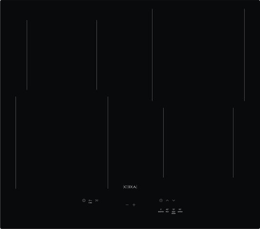 CDA HN6112FR 60cm 4 zone Induction hob - Black