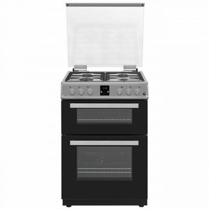 Hostess DOG60I 60cm Double Oven Gas Cooker  Silver