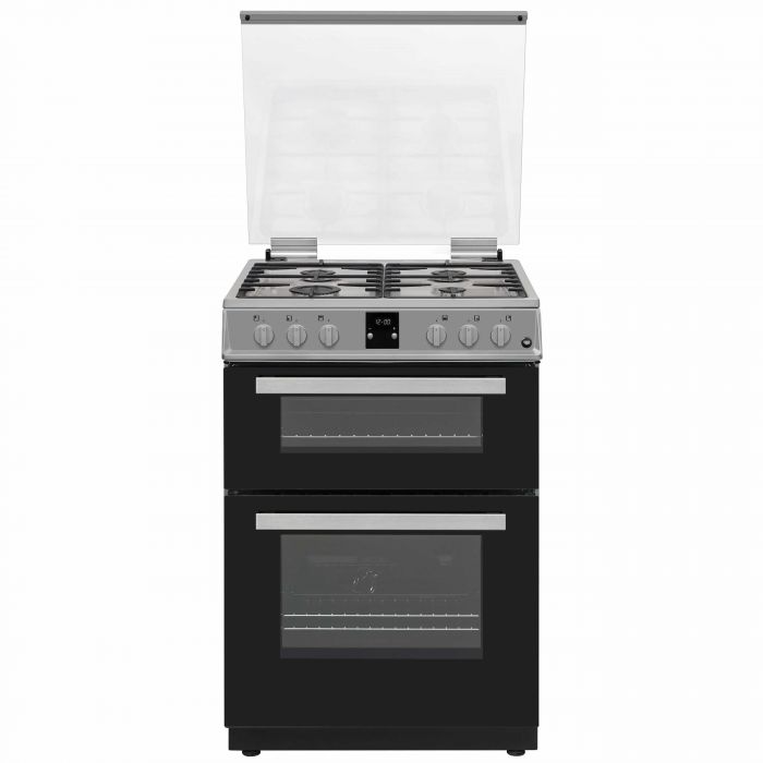 Hostess DOG60I 60cm Double Oven Gas Cooker  Silver