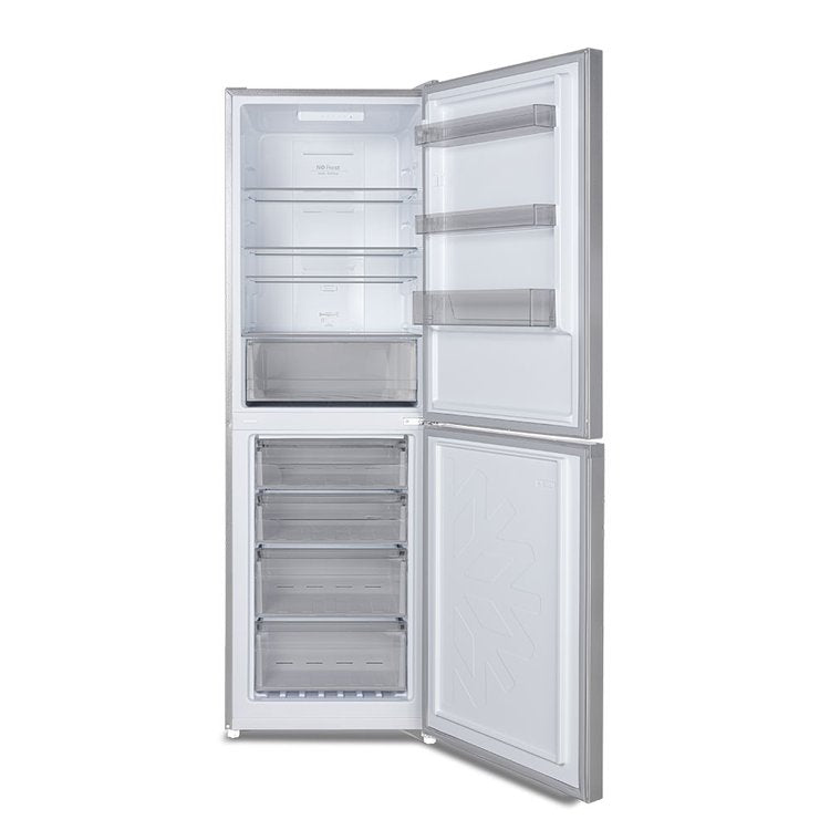 Teknix FF1860X/E Silver 60cm 308Lt  Fridge Freezer, Total No Frost