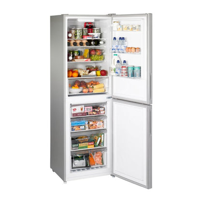 Teknix FF1860X/E Silver 60cm 308Lt  Fridge Freezer, Total No Frost