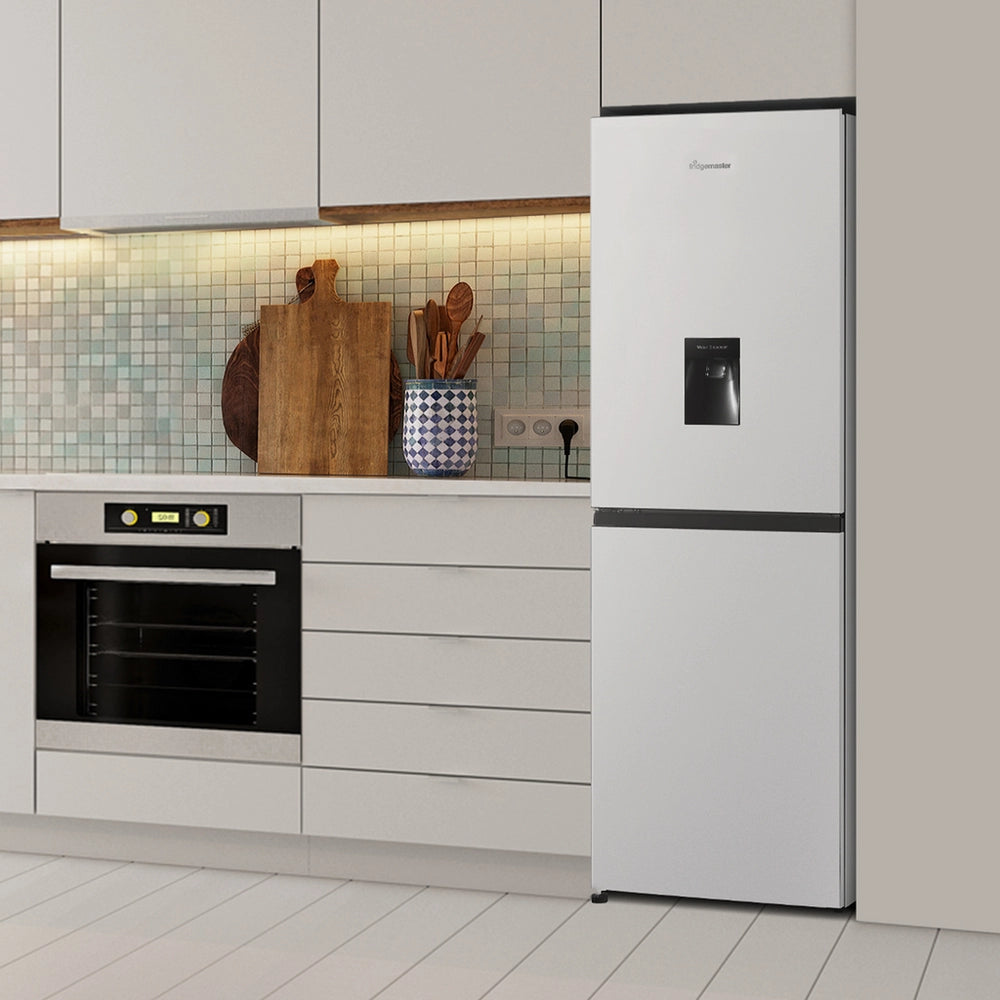 Fridgemaster MC55240DE 50/50 Non-Plumbed Freestanding Fridge Freezer – White