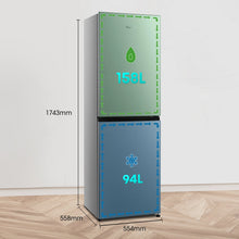 Load image into Gallery viewer, Fridgemaster MC55240ES 50/50 Freestanding Fridge Freezer – Silver
