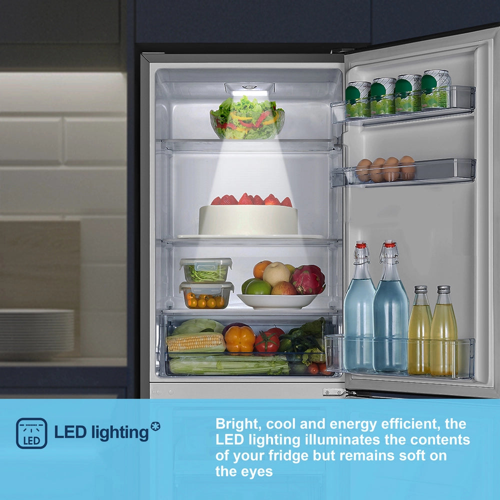 Fridgemaster MC55240ES 50/50 Freestanding Fridge Freezer – Silver