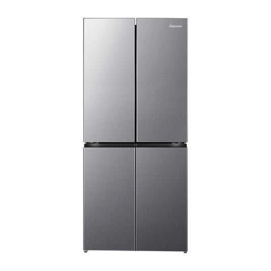Fridgemaster MQ79395ES 79.4cm 65/35 Total No Frost American Fridge Freezer - Silver