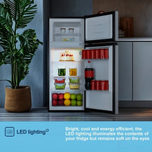 Load image into Gallery viewer, Fridgemaster MTM48120ES 70/30 Fridge Freezer - Silver

