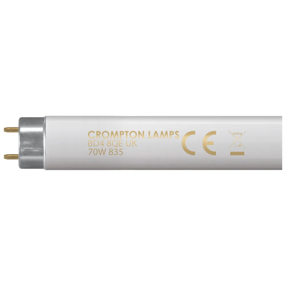 Crompton Fluorescent T8 Triphosphor 6ft • 70W • 3500K • G13