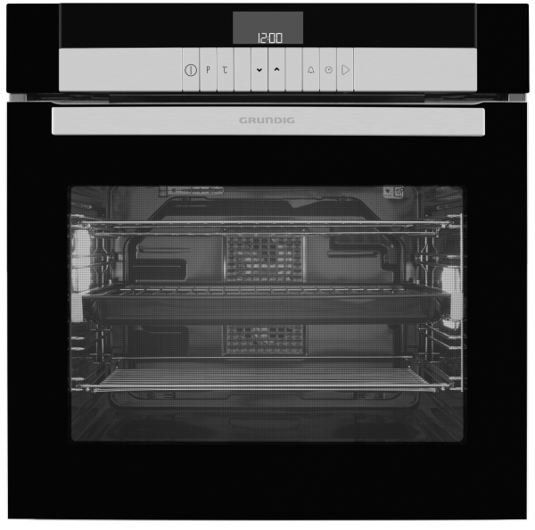 Grundig GEBM45011BP Multi-Function Pryrolytic Oven With Meat Optimiser