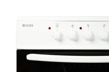 Load image into Gallery viewer, Haden HE60DOMW 60cm Double Oven Electric Cooker with Ceramic Hob - White
