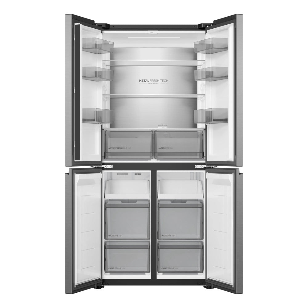 Haier HCR58S18DNMM 60/40 Total No Frost Fridge Freezer - Inox