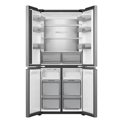 Haier HCR58S18DNMM 60/40 Total No Frost Fridge Freezer - Inox
