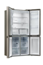 Load image into Gallery viewer, Haier HCR59F19ENMM 90.8cm Freestanding American Fridge Freezer - Platinum Inox
