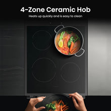 Load image into Gallery viewer, Hisense HDCEC5C10B 50cm Double Oven Electric Cooker with Ceramic Hob - Black
