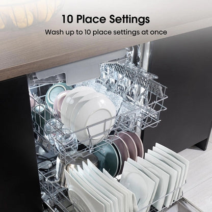 Hisense HS523E15WUK Slimline Dishwasher - White - 10 Place Settings