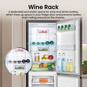 Hisense RB327N4ABD 55cm 50/50 Total No Frost Fridge Freezer - Black