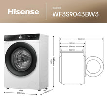 Load image into Gallery viewer, Hisense WF3S9043BW3 9kg 1400 Spin Washing Machine - White
